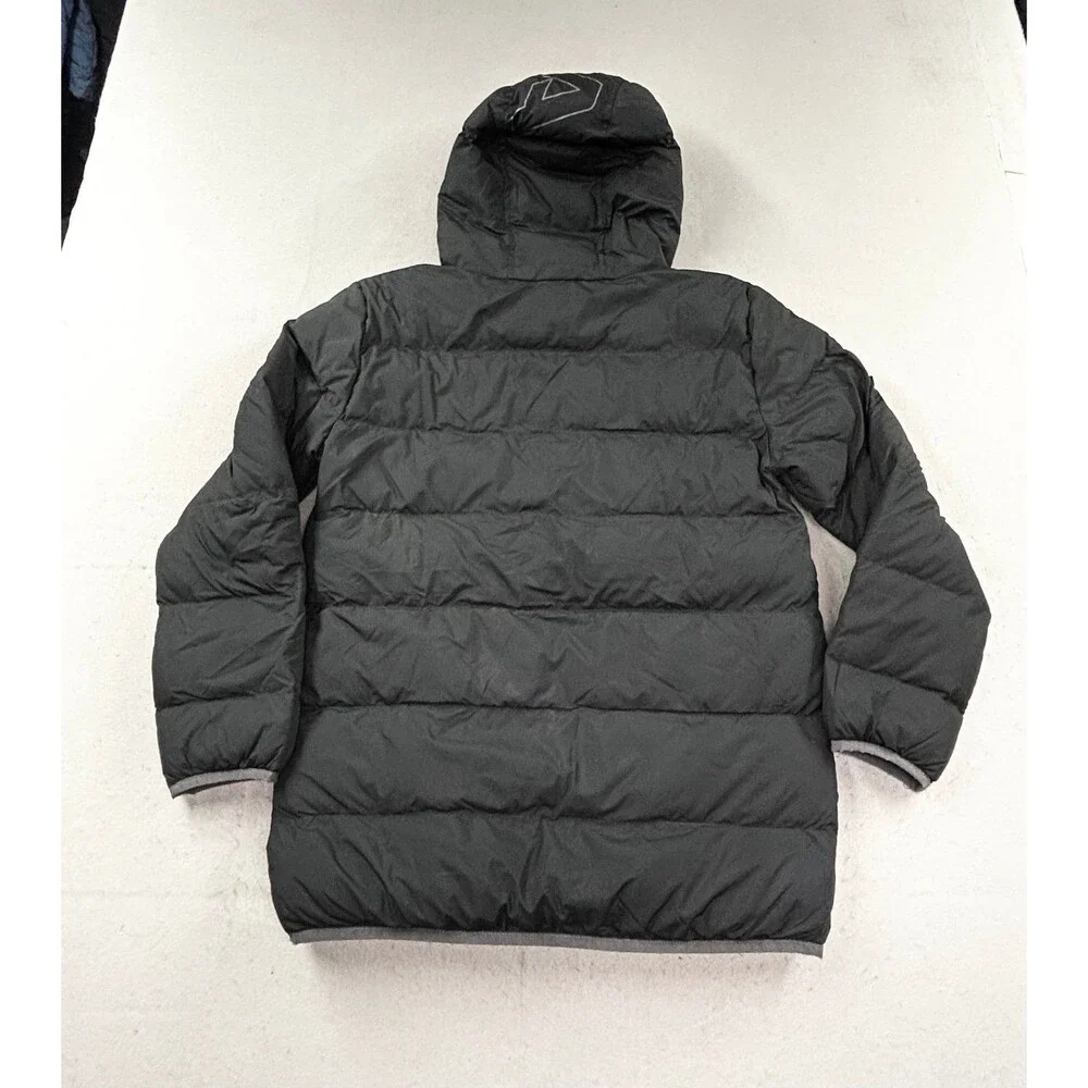 Under Armour Boys Pronto Puffer Jacket Pitch Black Hooded Coat